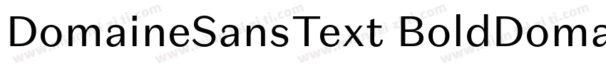 DomaineSansText BoldDomaine Sans T字体转换